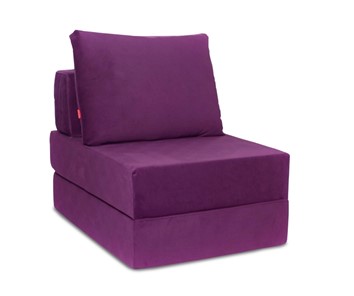 Бескаркасное кресло Окта, велюр фиолетовый в Пензе