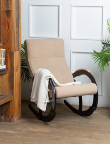 Кресло-качалка в гостиную Корсика, ткань Amigo Beige 34-Т-AB в Пензе - предосмотр 7