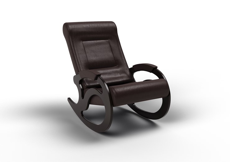 Кресло-качалка Вилла, экокожа крем 11-К-КР в Пензе - изображение 1