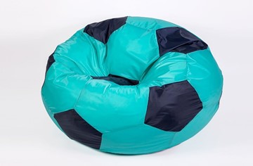 Кресло-мешок Мяч большой, бирюзово-черный в Пензе