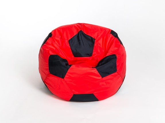 Кресло-мешок Мяч большой, красно-черный в Пензе - изображение