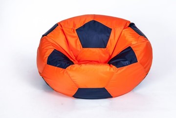Кресло-мешок Мяч большой, оранжево-черный в Пензе