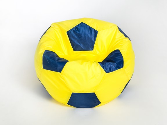 Кресло-мешок Мяч малый, желто-синий в Пензе - изображение