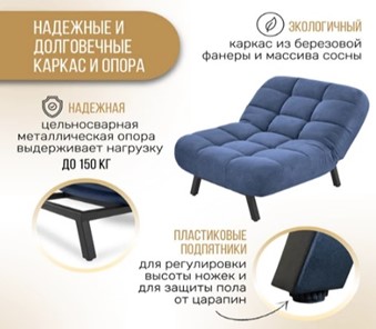 Кресло-кровать Абри опора металл (синий) в Пензе - предосмотр 10