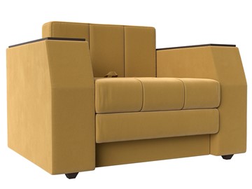 Кресло-кровать Атлантида, Желтый (Микровельвет) в Пензе