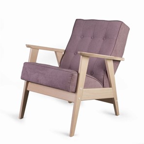 Кресло Ретро (беленый дуб / RS 12 - розовый) в Пензе