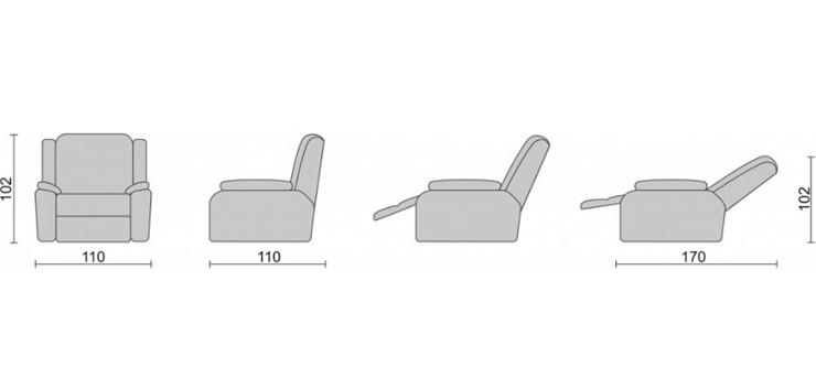 Кресло-трансформер Recliner (электро) в Пензе - изображение 3