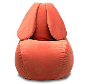 Кресло-мешок Зайка (длинные уши), оранжевый в Пензе