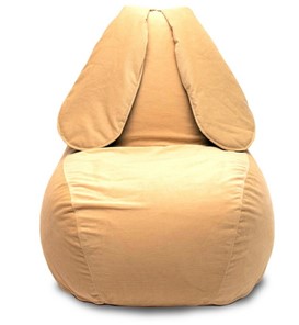 Кресло-мешок Зайка (длинные уши), желтый в Пензе