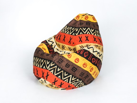 Кресло-мешок Груша среднее, жаккард, африкан в Пензе - изображение