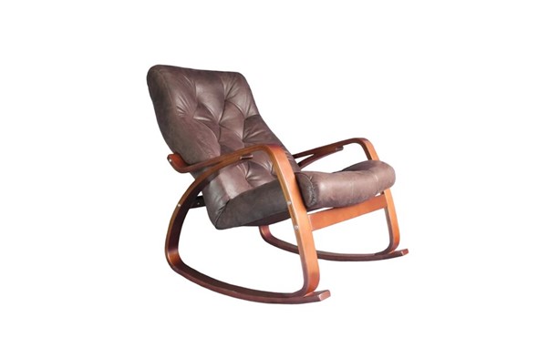 Кресло-качалка Гранд, замша шоколад в Пензе - изображение