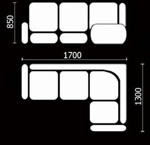 Угловой кухонный диван Нео КМ-01 (168х128 см.) в Пензе - предосмотр 3