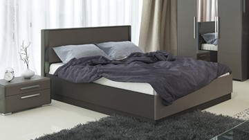 Кровать с подъемным механизмом Наоми 1600, цвет Фон серый, Джут СМ-208.01.02 в Пензе - предосмотр
