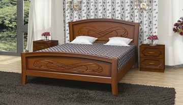 Кровать односпальная Карина-16 (Орех) 90х200 в Пензе