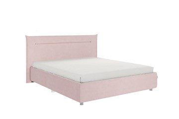 Кровать спальная Альба 1.6, нежно-розовый (велюр) в Пензе