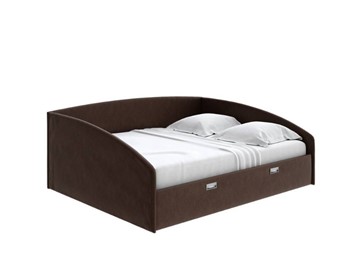 Спальная кровать Bono 180х200, Рогожка (Levis 37 Шоколад) в Пензе