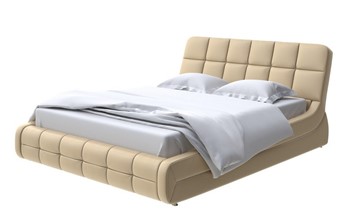 Кровать 2-х спальная Corso-6 140x200, Экокожа (Золотой перламутр) в Пензе