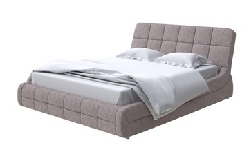 Спальная кровать Corso-6 140x200, Рогожка (Levis 25 Светло-коричневый) в Пензе