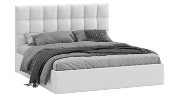 2-спальная кровать Эмбер тип 1 (Экокожа белая) в Пензе