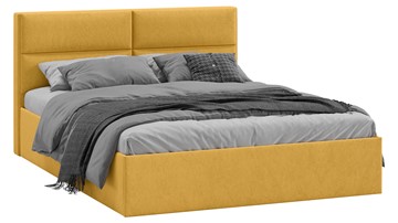 Кровать 2-спальная Глосс Тип 1 (Микровелюр Wellmart Yellow) в Пензе
