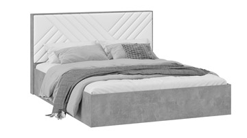 Двуспальная кровать Хилтон Тип 1 (Ателье светлый/Белый) в Пензе