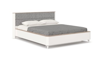 Кровать 2-спальная Стефания 1600 с кроватным основанием ЛД 413.150, Дуб Маувелла PR/Белый в Пензе