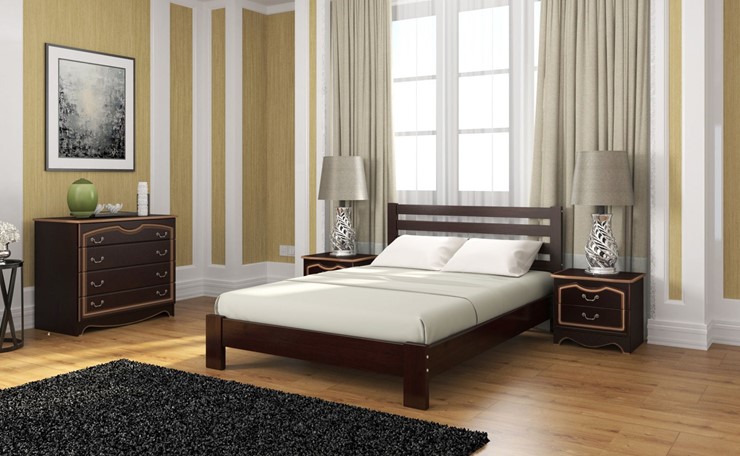 Кровать 2-спальная Вероника (Белый Античный) 160х200 в Пензе - изображение 4