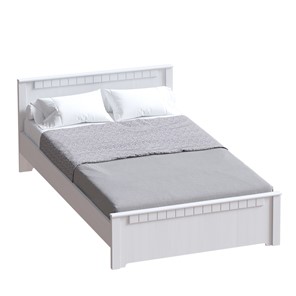 Кровать с основанием Прованс,1400 Бодега белая/Платина премиум в Пензе