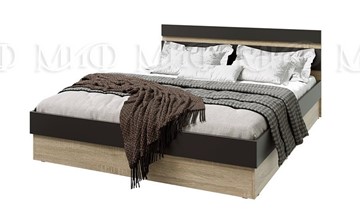 Двуспальная кровать с механизмом Ким, Графит софт, сонома 160 в Пензе