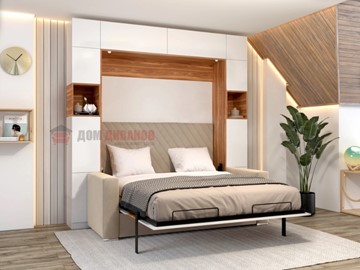 Кровать-шкаф с диваном Аделина 1600х2000 в Пензе
