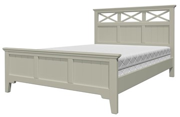 Спальная кровать Грация-5 с фисташковым карнизом (Фисташковый) 140х200 в Пензе