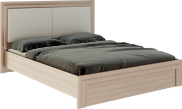 Спальная кровать Глэдис М31 (Шимо светлый/Белый текстурный) в Пензе