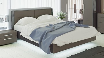 Двуспальная кровать Наоми 1600, цвет Фон серый, Джут СМ-208.01.01 в Пензе
