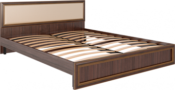 Двуспальная кровать Беатрис М10 с мягким изголовьем (Орех Гепланкт) в Пензе