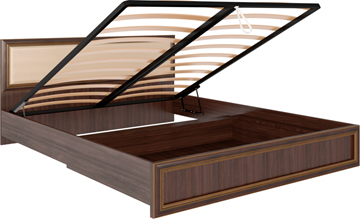 Кровать с подъемным механизмом Беатрис М11 с мягким изголовьем (Орех Гепланкт) в Пензе