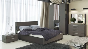 Модульная спальня Наоми №2, цвет Фон серый, Джут в Пензе