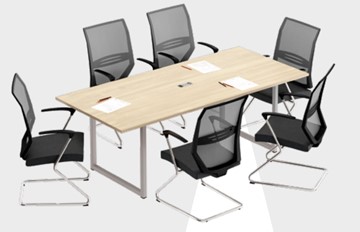 Офисный комплект мебели А4 (металлокаркас QUATTRO) белый премиум / металлокаркас белый в Пензе - предосмотр 8