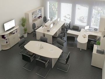 Комплект офисной мебели Комфорт (дуб шамони) в Пензе