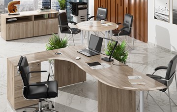 Набор мебели в офис Wave 2, рабочий стол и конференц-стол в Пензе