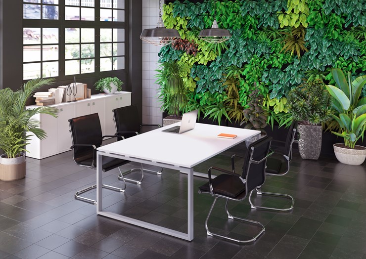 Комплект офисной мебели Metal System Style (Серый/Белый) в Пензе - изображение