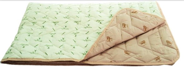 Одеяло «Зима-Лето», ткань: тик, материалы: бамбук/верблюжья шерсть в Пензе - изображение