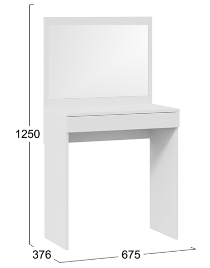 Стол туалетный Никки тип 1 (Белый Ясень) в Пензе - изображение 6