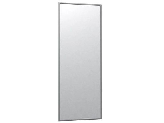 Зеркало навесное в гардероб Сельетта-6 матовое серебро (1100х400х9) в Пензе - изображение