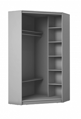 Детский угловой шкаф-купе Хит-У-24-4-77-29, Панда, Белый в Пензе - изображение 1