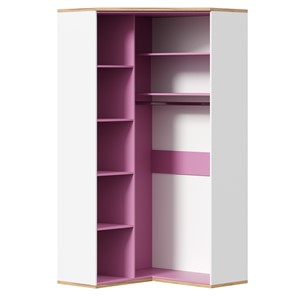 Угловой шкаф детский Урбан 528.060, белый/розовый в Пензе - предосмотр 3