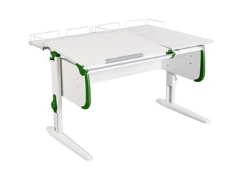Растущий стол 1/75-40 (СУТ.25) + Polka_z 1/600 (2шт) белый/серый/Зеленый в Пензе