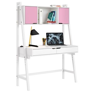 Стол с ящиками высокий POLINI Kids Mirum 1446 Белый / двери Розовые в Пензе