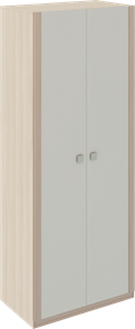 Шкаф двухстворчатый Глэдис М22 (Шимо светлый/Белый текстурный) в Пензе