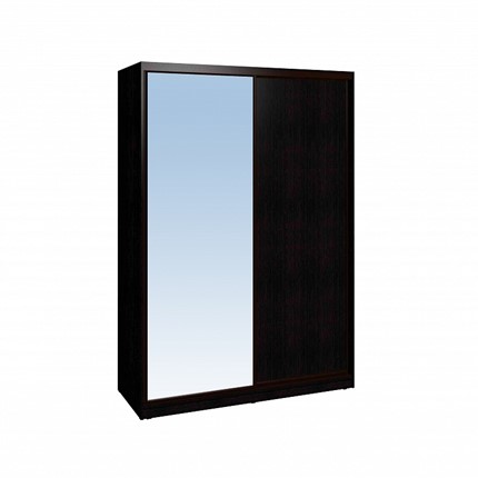 Шкаф 2-х створчатый 1600 Домашний Зеркало/ЛДСП, Венге в Пензе - изображение