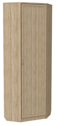 Шкаф распашной 402 угловой со штангой, цвет Дуб Сонома в Пензе - изображение
